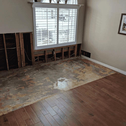 Professional Hardwood or Wood Floor Water Damage Restoration service underway at a property in Pembroke Pines, FL
