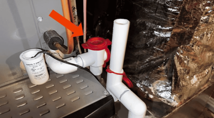 After results of AC drain line overflow cleanup project completed for a property in Alanreed