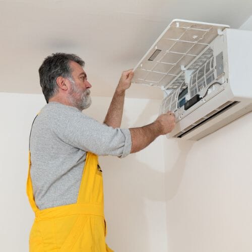 After results of air conditioner mold cleanup project completed for a property in Pembroke Pines, FL