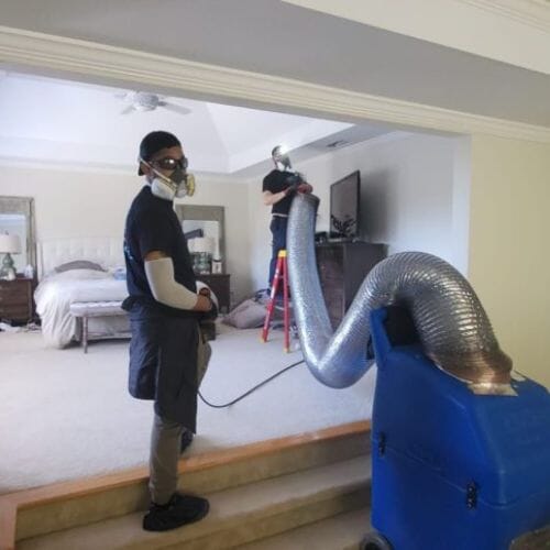 After results of air duct cleaning project completed for a property in Pembroke Pines, FL