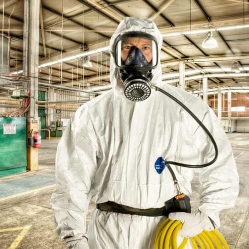 Professional asbestos abatement service underway at a property in Pembroke Pines, FL