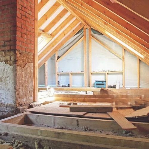 Professional ATTIC DAMAGE RESTORATION service underway at a property in Houston