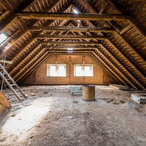Professional attic water damage repair service underway at a property in Pembroke Pines, FL