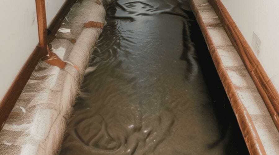 Professional black water cleanup service underway at a property in Addison, TX