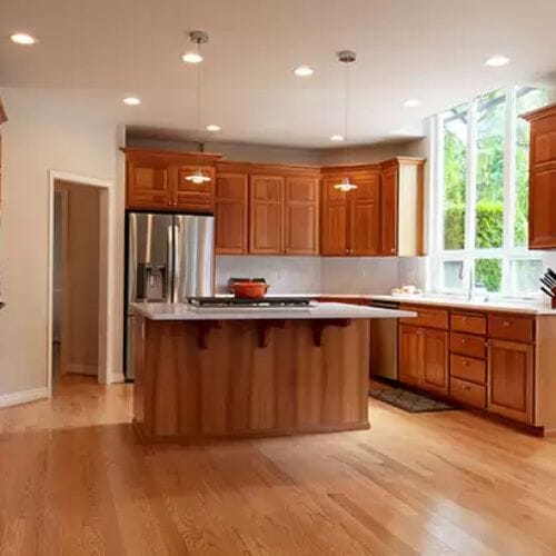 After results of Cabinet Repair Restoration project completed for a property in Pembroke Pines, FL