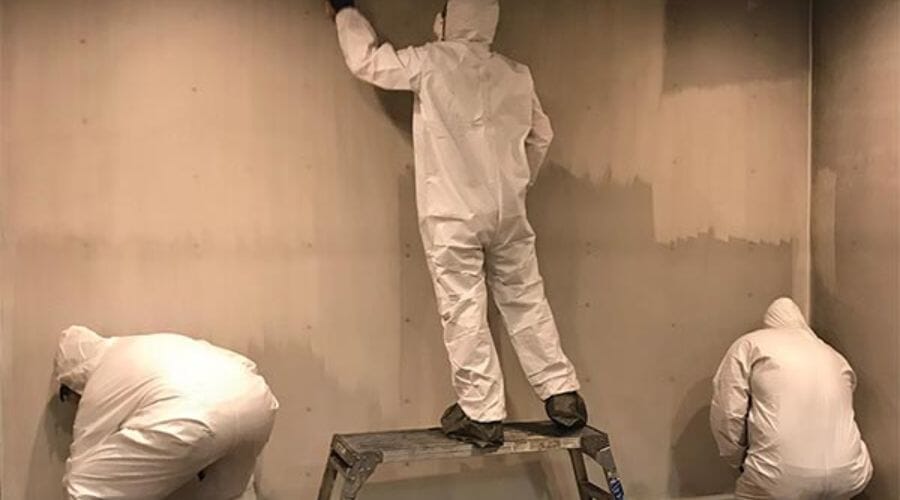 After results of char removal project completed for a property in Barrett, TX