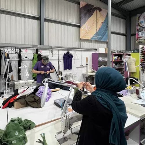 Professional clothing and textile restoration service underway at a property in Pembroke Pines, FL