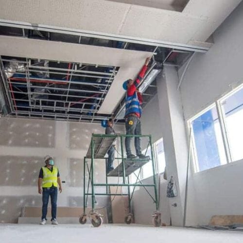 Professional Construction Site Damage Restoration service underway at a property in Pembroke Pines, FL