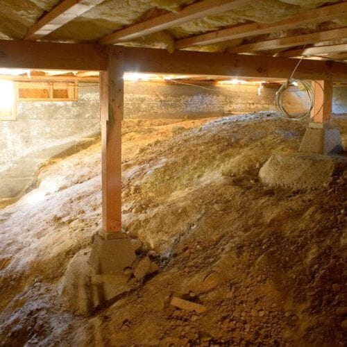 Professional crawlspace water damage cleanup service underway at a property in Pembroke Pines, FL