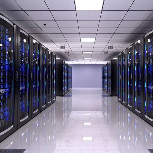 Post-restoration results of Data Center Server Room project completed in Houston