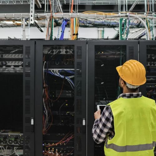 Professional Data Center Server Room restoration underway at a property in Houston