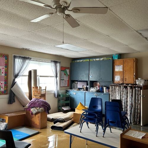 After results of daycare center damage restoration project completed for a property in Pembroke Pines, FL