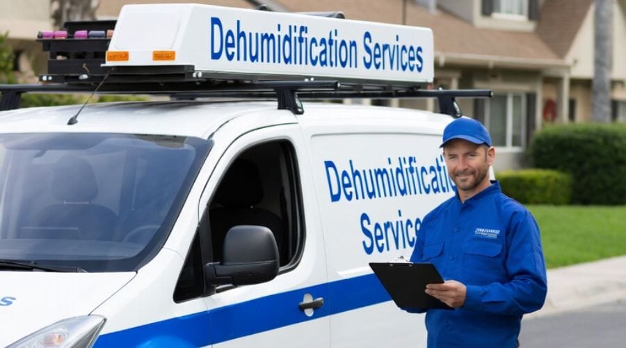 After results of dehumidification project completed for a property in Airport Road Addition, TX