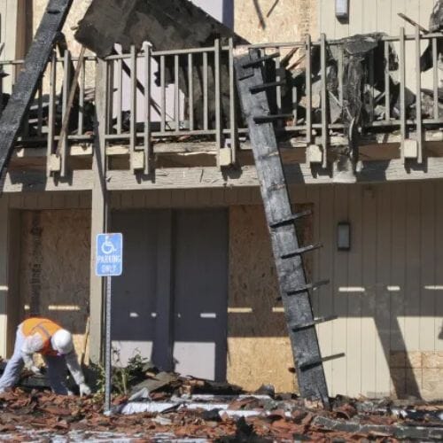 Professional Demolition Of Fire-Damaged Pembroke Pines, FLs Pembroke Pines, FL service underway at a property in Pembroke Pines, FL
