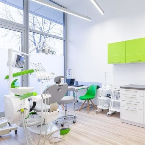 Restoration teams working on a dental office project in Houston
