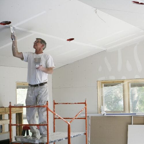 Professional drywall replacement and repair service underway at a property in Pembroke Pines, FL
