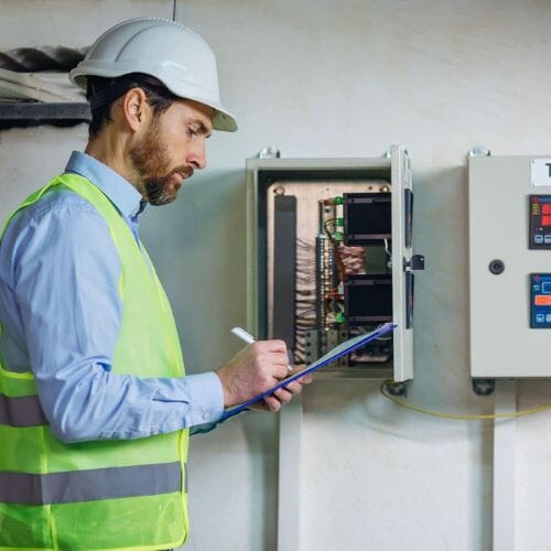 Professional electrical safety inspections service underway at a property in Pembroke Pines, FL