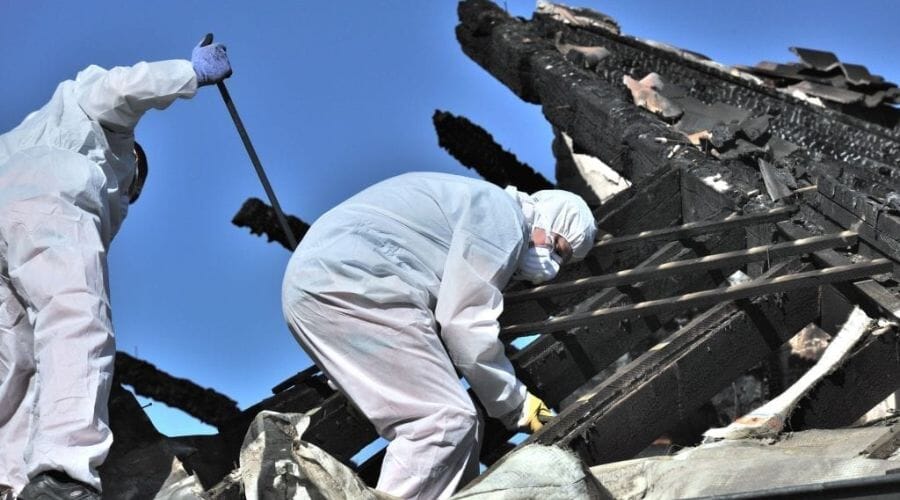 Professional fire damage repair service underway at a property in Benbrook, TX