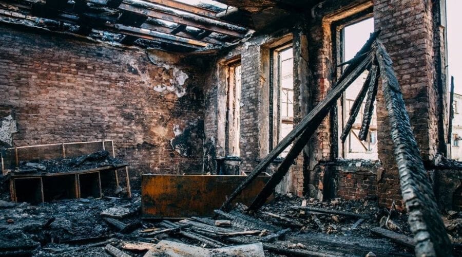 After results of fire damage restoration project completed for a property in Benbrook