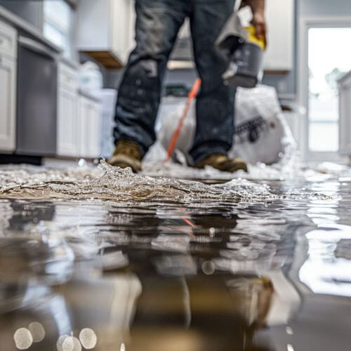 Professional flood damage cleanup service underway at a property in Pembroke Pines, FL
