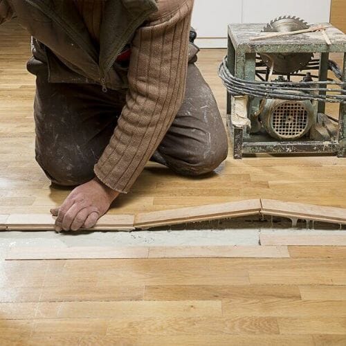 Professional Floor Replacement service underway at a property in Pembroke Pines, FL