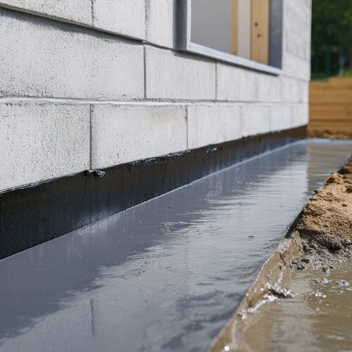 After results of foundation waterproofing project completed for a property in Pembroke Pines, FL