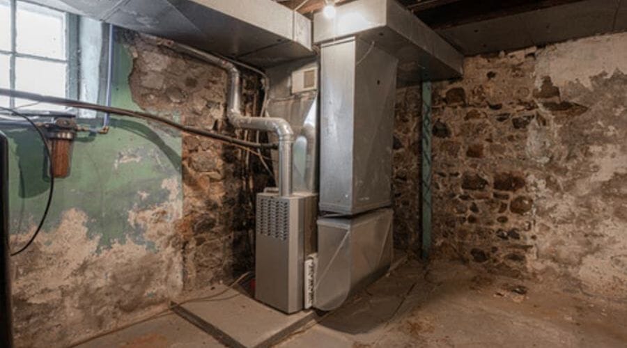 Professional furnace fire damage cleanup service underway at a property in Airport Road Addition