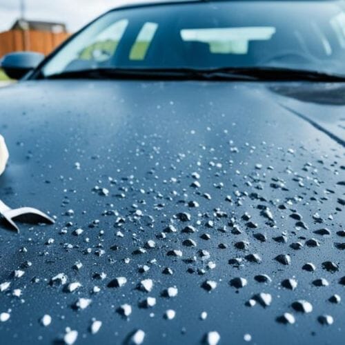 Professional Hail Damage Restoration service underway at a property in Houston