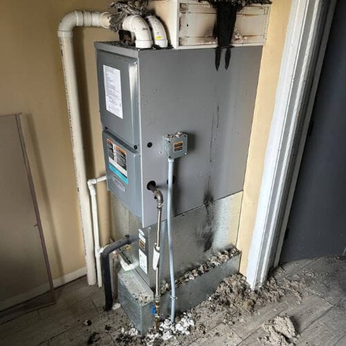 After results of HVAC Smoke Cleaning project completed for a property in Houston