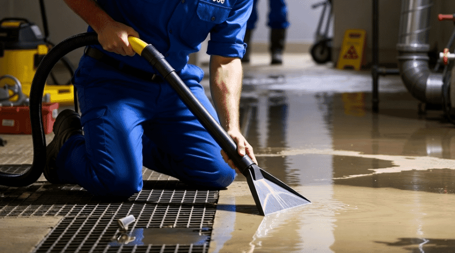 After results of HVAC water leak cleanup project completed for a property in Benjamin