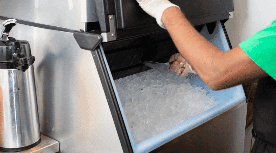 Professional ice maker leak cleanup service underway at a property in Alice Acres