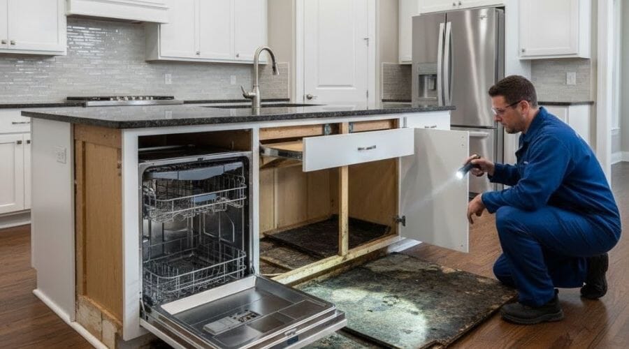 After results of kitchen mold cleanup project completed for a property in Acala, TX