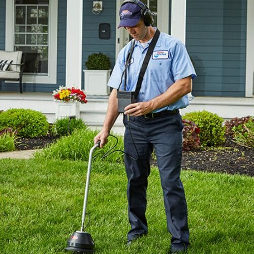 Professional Leak Detection service underway at a property in Houston