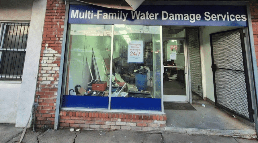 After results of multi-family water damage project completed for a property in Alice Acres