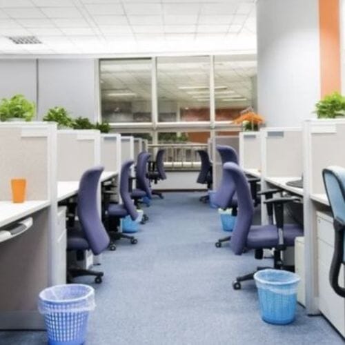 After results of Office Building Damage Restoration project completed for a property in Pembroke Pines, FL