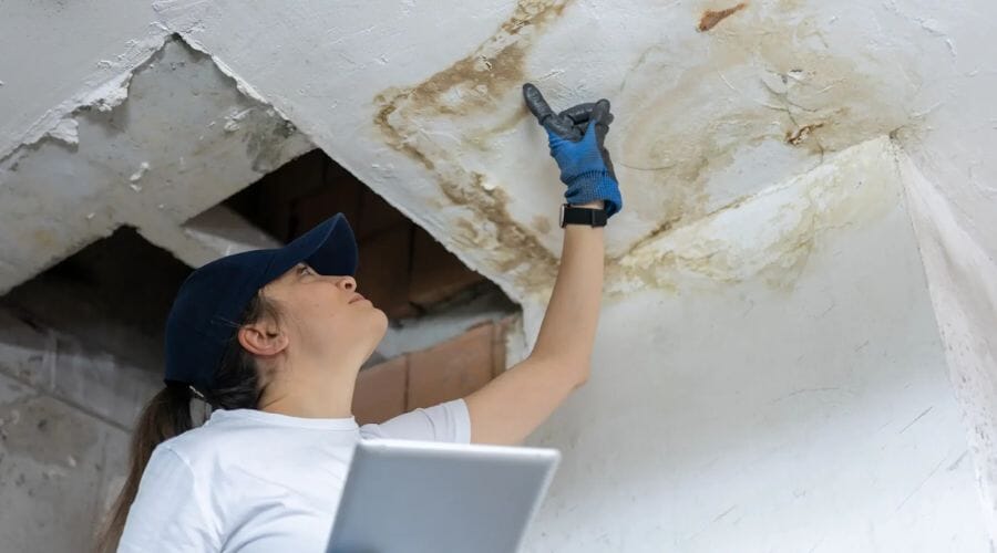 Before and after results of residential mold remediation project completed for a property in Big Spring, TX