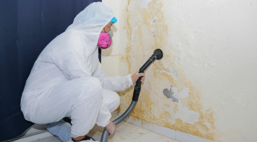 Professional residential mold remediation service underway at a property in Big Spring, TX
