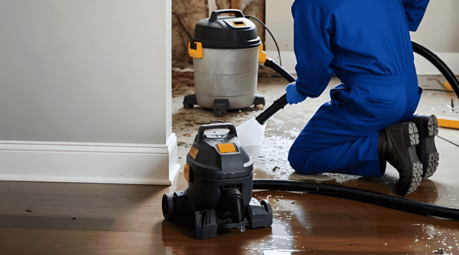 Professional residential water damage service underway at a property in Allen, TX