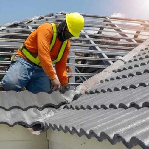 Professional Roof Repair & Replacement service underway at a property in Pembroke Pines, FL