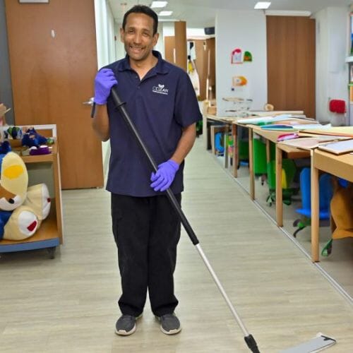 Professional School & Daycare Sanitization service underway at a property in Pembroke Pines, FL