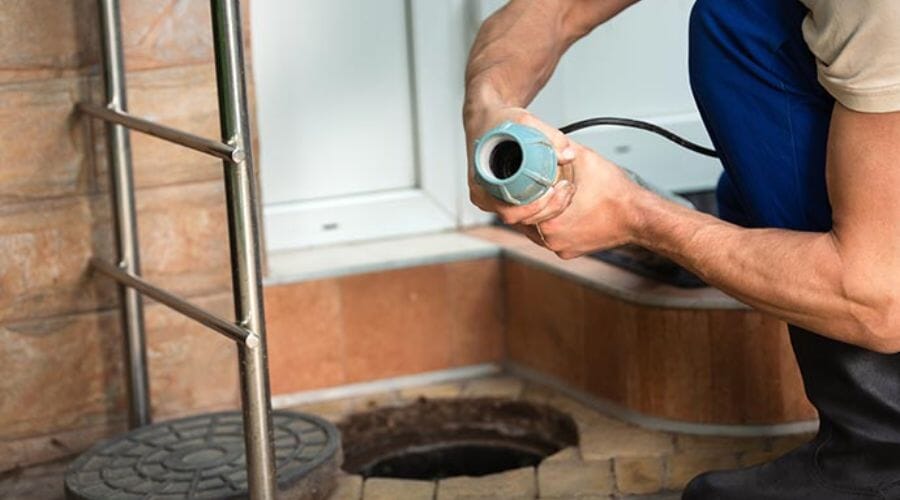 After results of sewage odor removal project completed for a property in Bellaire, TX