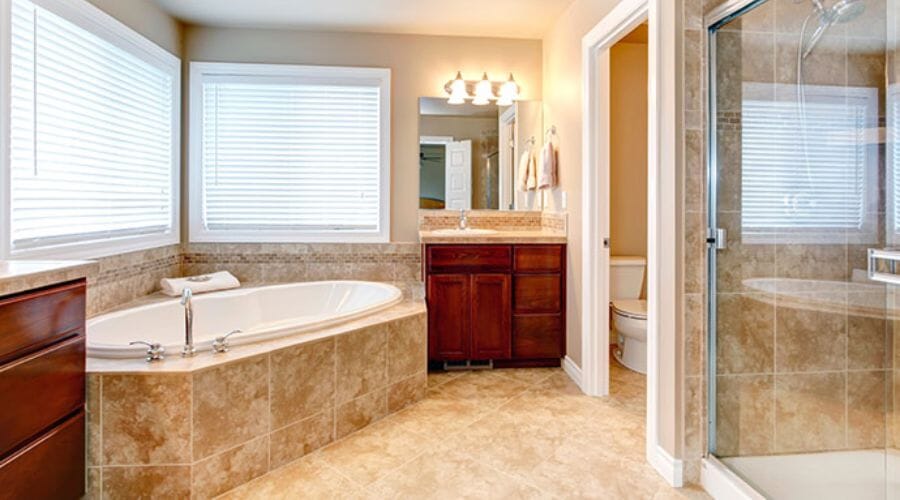 After results of shower and tub overflow cleanup project completed for a property in Blanket, TX