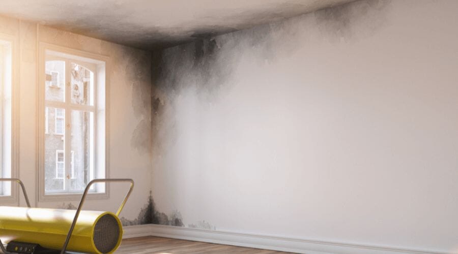 Professional smoke-damaged wall cleanup service underway at a property in Airport Heights, TX