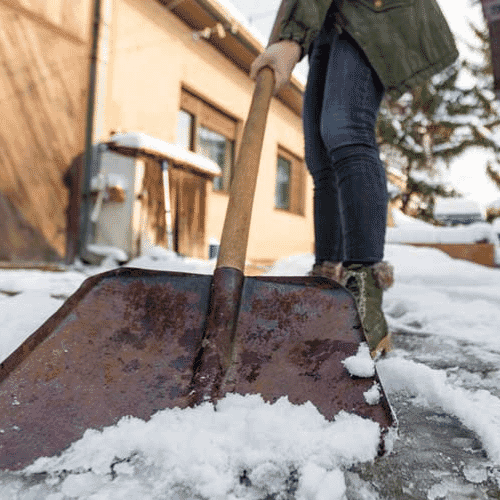 After results of Snow Ice Storm Damage Cleanup project completed for a property in Houston