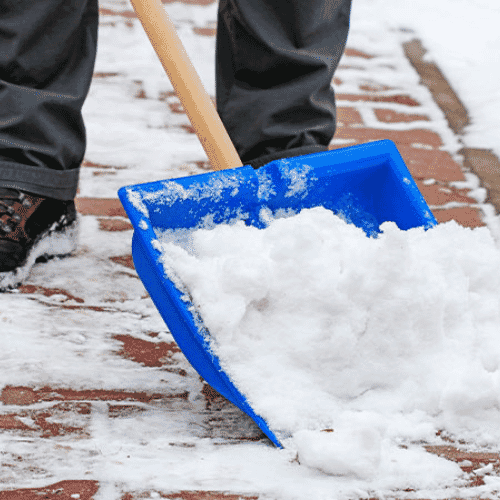 Professional Snow Ice Storm Damage Cleanup service underway at a property in Houston