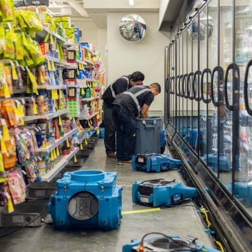After results of Store Damage Restoration project completed for a property in Pembroke Pines, FL