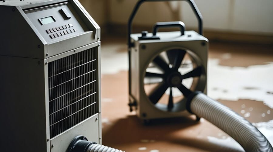 After results of structural drying project completed for a property in Ackerly