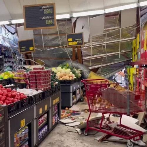 After results of Supermarket Damage Restoration project completed for a property in Pembroke Pines, FL