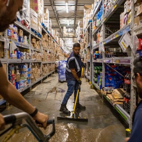 Professional Supermarket Damage Restoration service underway at a property in Pembroke Pines, FL