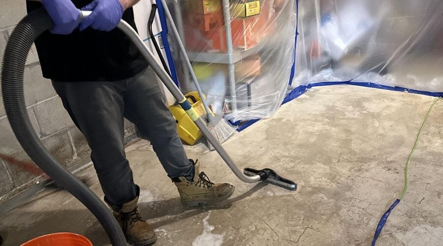 After results of toilet overflow cleanup project completed for a property in Big Spring, TX